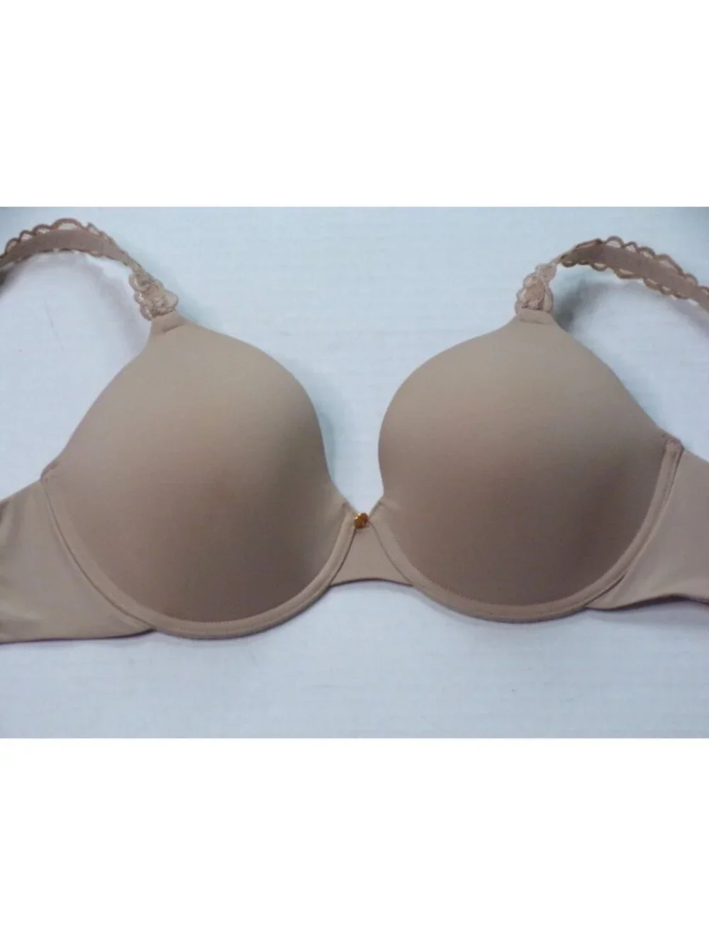 🆕 NATORI Pure Luxe Full UW T-Shirt Bra 34C Beige #732080 - Picture 9 of 11